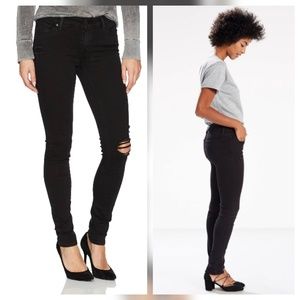 Levis 711 Sz 32 Vintage Soft Black Jeans